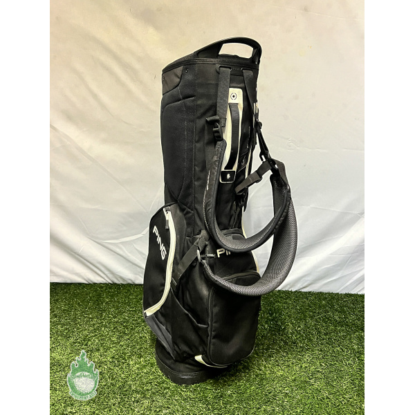 Used 2021 Ping Hoofer 14 Golf Cart/Carry Stand Bag 14-Way Extra Straps Rainhood