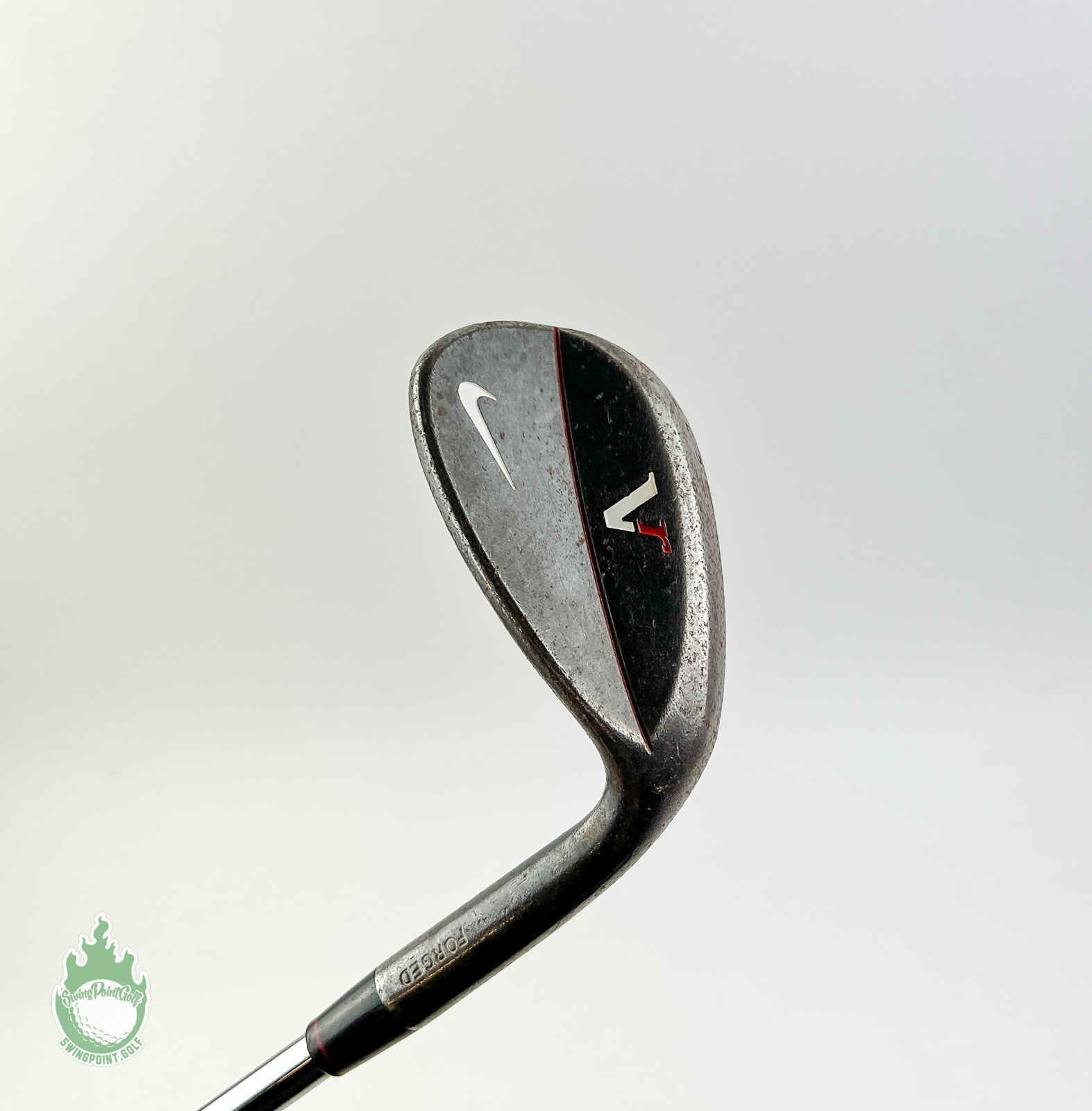 Used RH NIKE VR Forged Sand Wedge 56 10 S400 Stiff Flex Steel Golf Club SwingPoint Golf