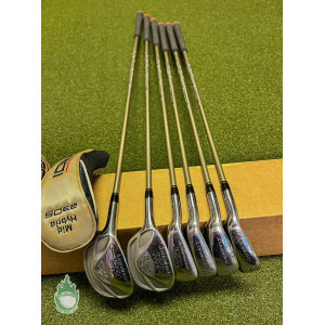 LEFT HANDED Adams Idea A30S Long Hybrid Iron-PW,SW,GW Ladies Graphite Golf Set