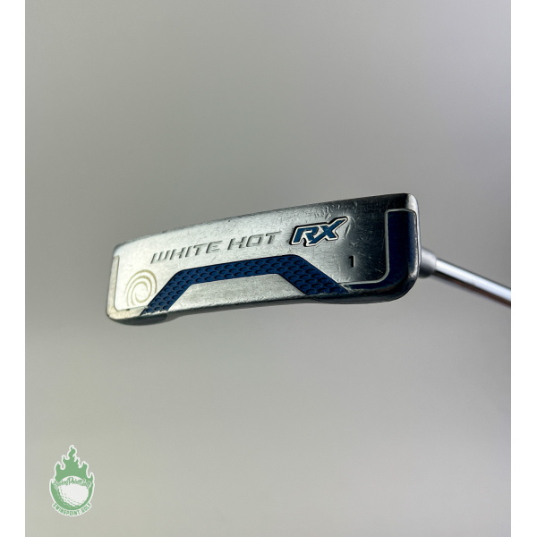 Used Right Hand Odyssey White Hot RX 1 34" Putter Steel Golf Club w/ Headcover