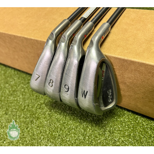 Used RH Ping Red Dot G25 Irons 7-PW TFC 80 Ladies Flex Graphite Golf Set