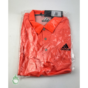 New with Tags Adidas Men's ClimaChill Golf Orange Polo Shirt Size: Small