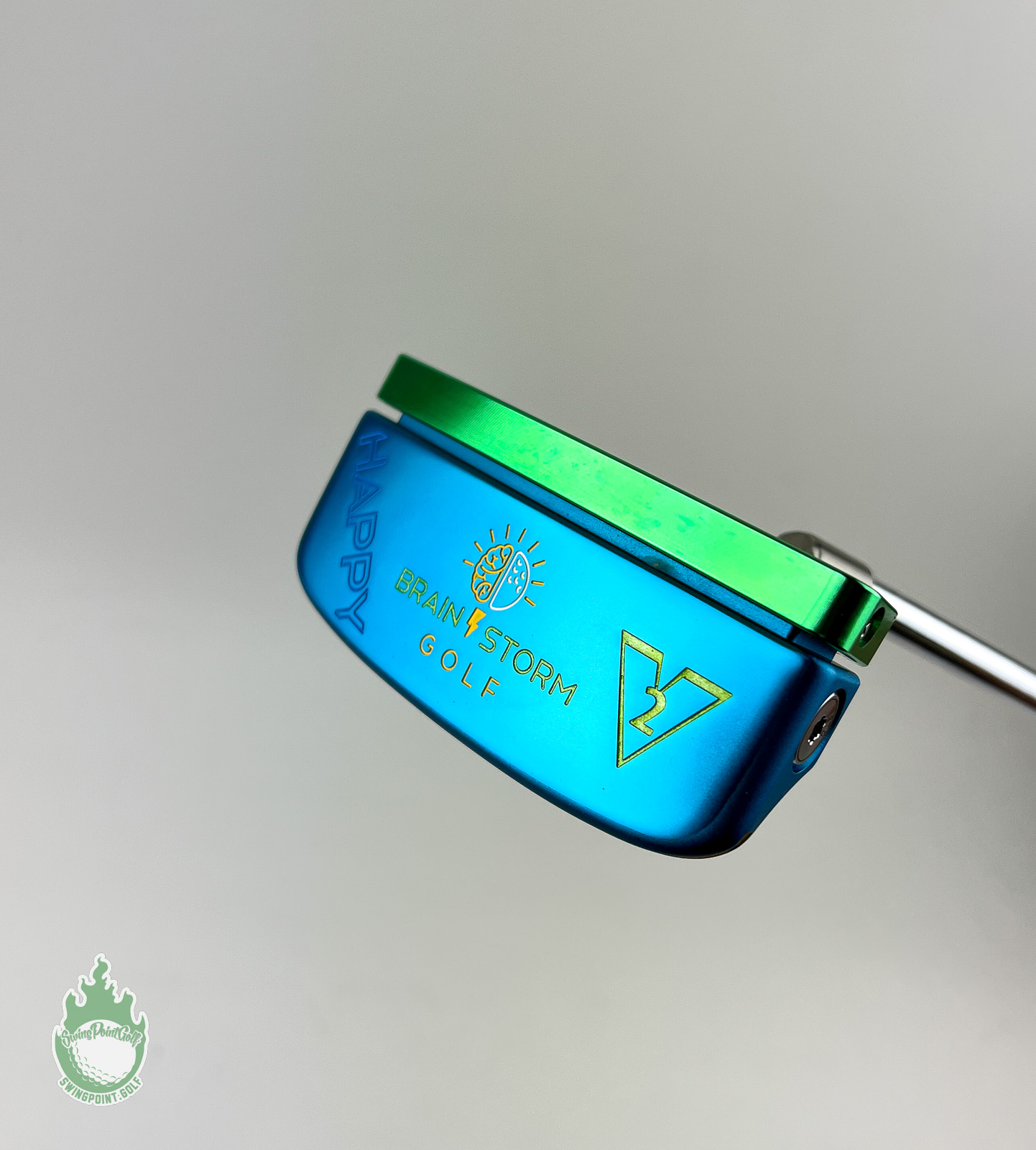 BRAIN STORM - BRAINSTORM HAPPY PUTTER BLADE パター ◇ BRAIN STORM GOLF HAPPY PUTTER パター ハッピー ライ角