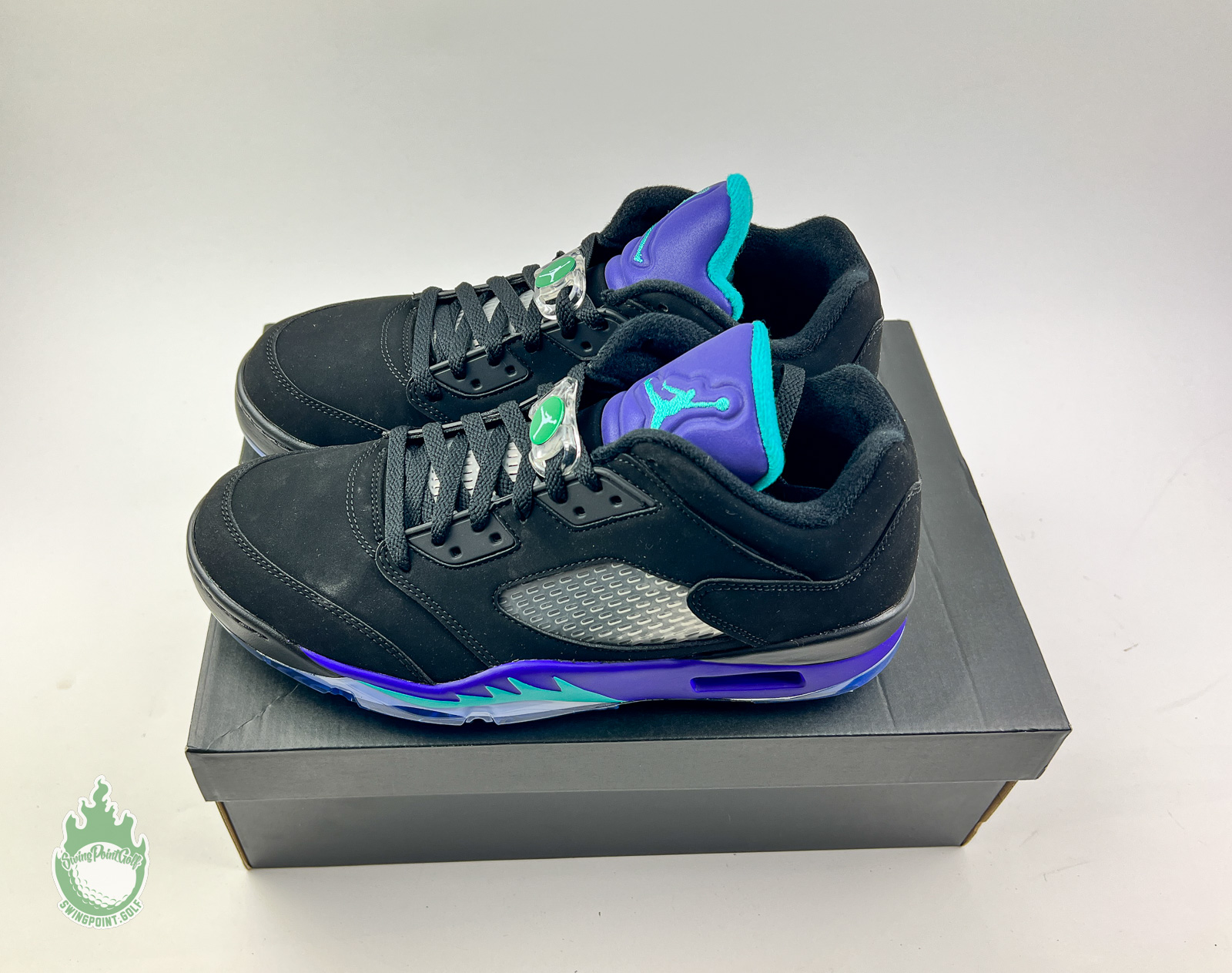 air jordan 5 black grape golf