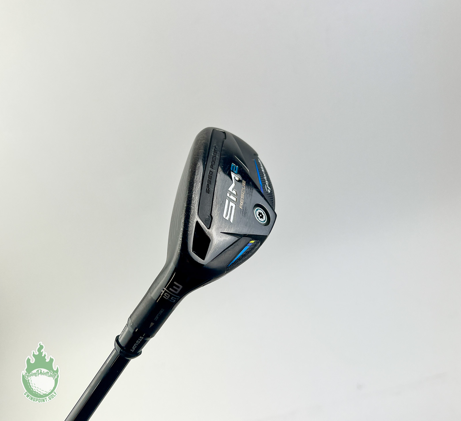 LEFT HAND 2021 TaylorMade SIM 2 Rescue 3 Hybrid 19.5* Stiff Graphite Golf Club