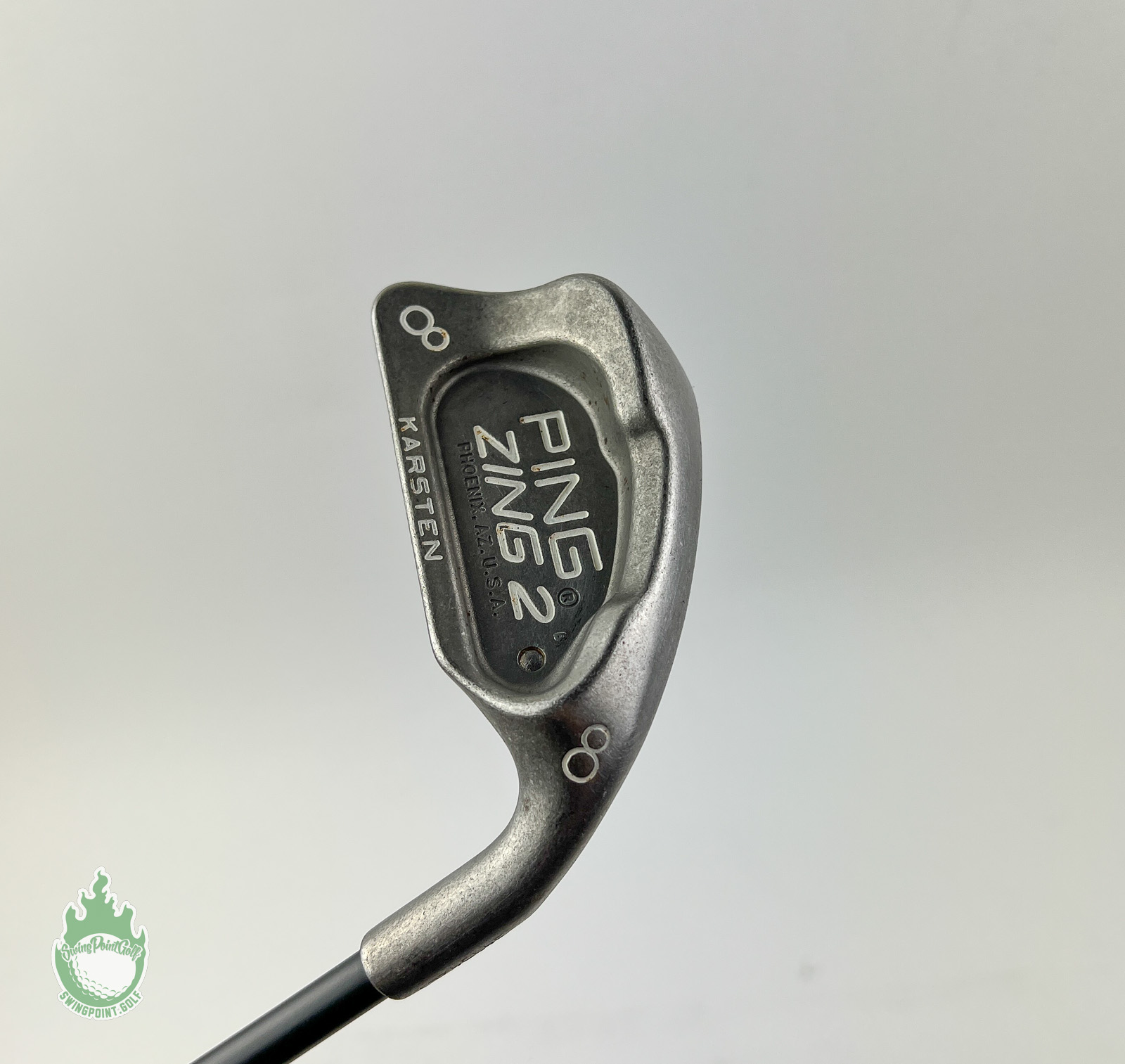 Used RH Ping Karsten Silver Dot Ping Zing 2 8 Iron Stiff Graphite