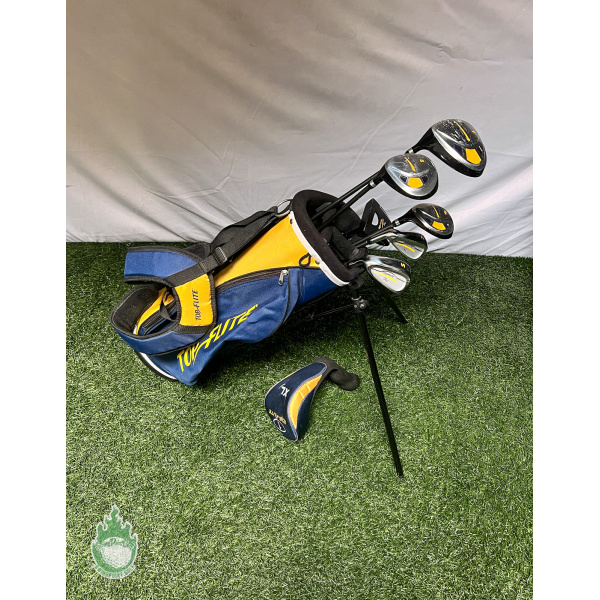 Used LEFT Handed Top Flite XLj Junior Youth Golf Club Set & Bag 6