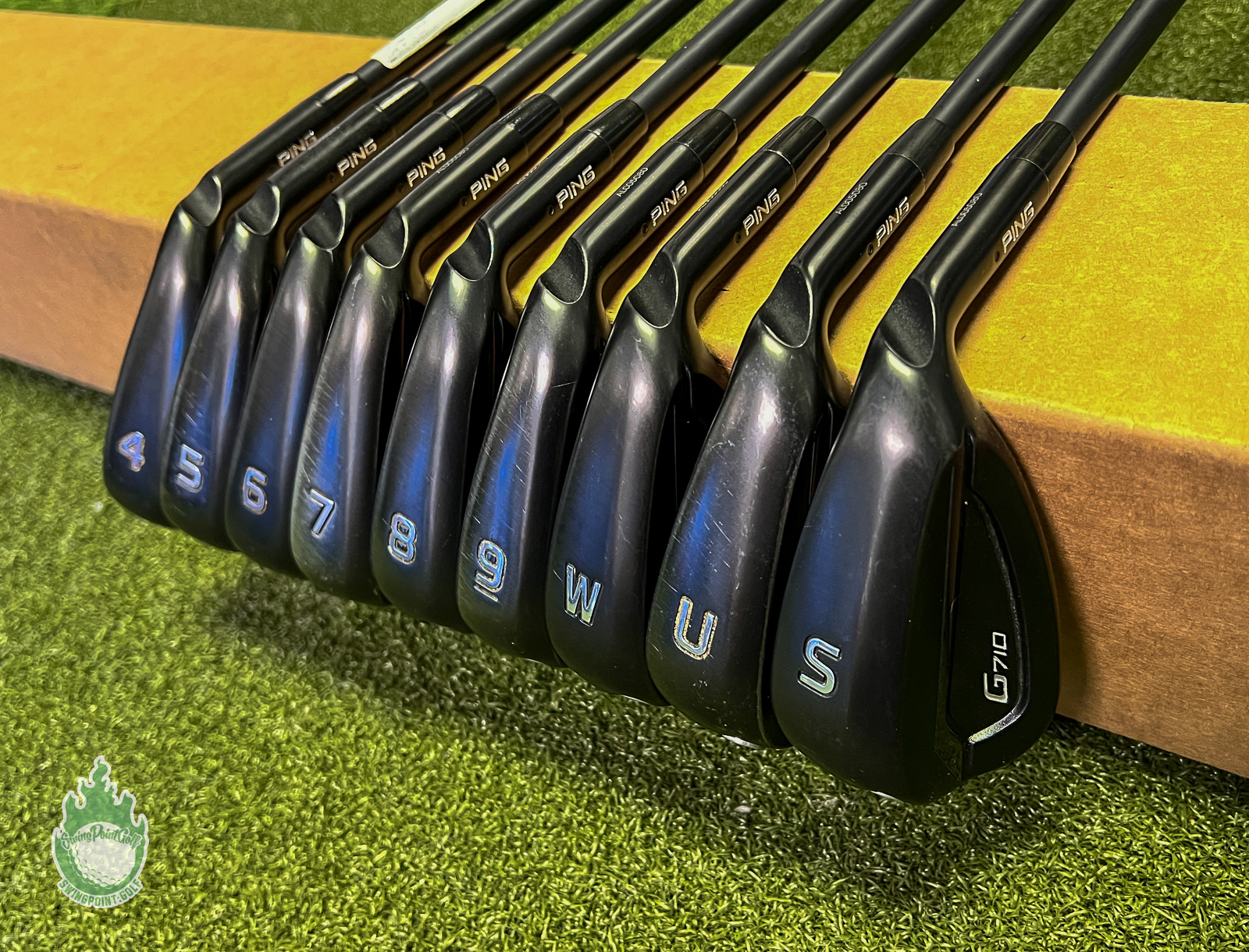 Ping Black Dot G710 Irons 4-PW/UW/SW Alta CB AWT Regular