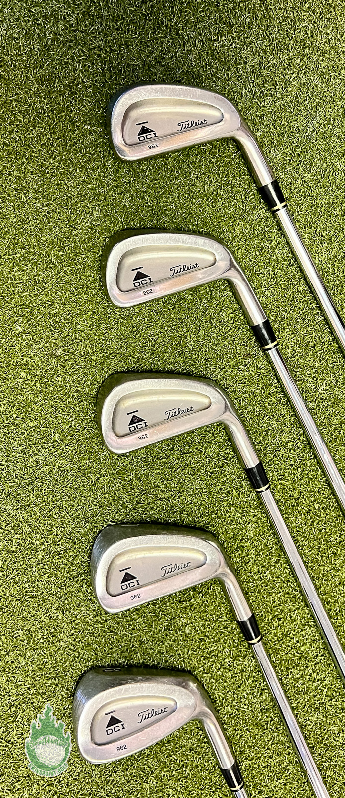 Used Right Handed Titleist DCI Black 962 Irons 4-9 S300