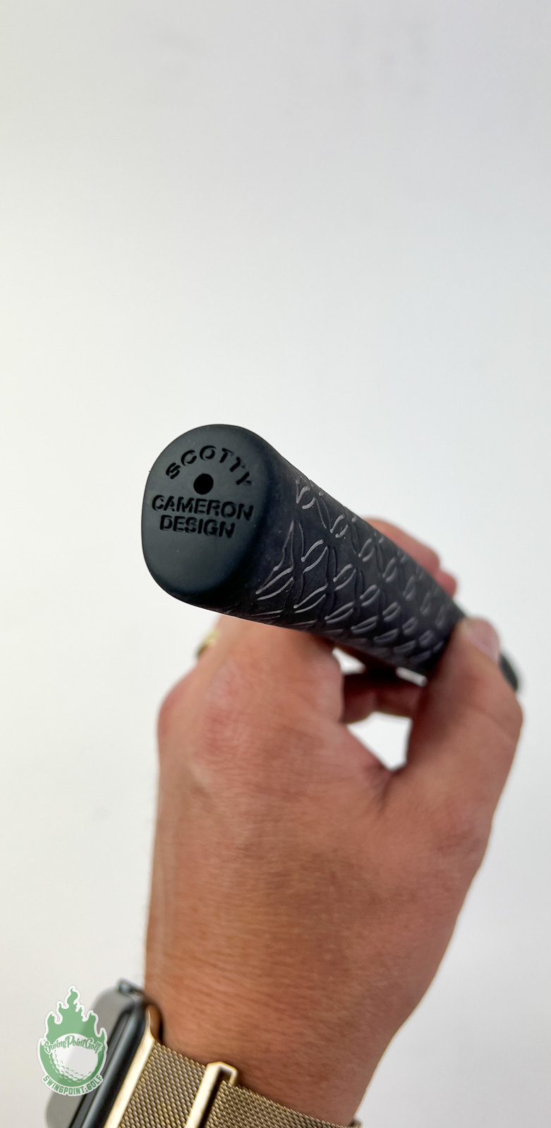Poignée De Putter Scotty Cameron Pistolini Plus Texturée - Noire, Neuve, Authentique Custom Shop