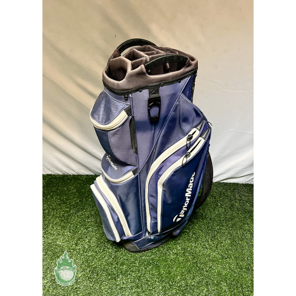 TaylorMade サブバッグ Used TaylorMade 15-way Golf Bag Dark Blue With Rainhood