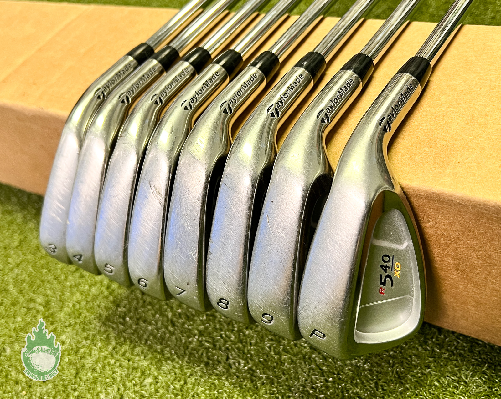 Used Right Handed TaylorMade R540 XD Irons 3-PW Regular Flex Steel