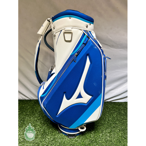 Gently Used Mizuno Golf Blue/White 5-way Staff Bag w/ Strap