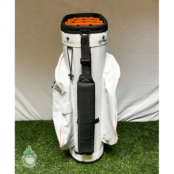 Used TaylorMade Cart Carry Golf Bag 14-way White/Orange