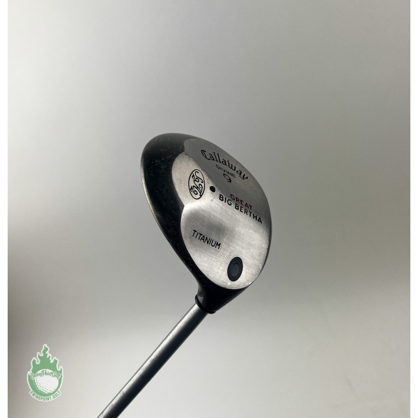 RH Callaway Divine Nine Great Big Bertha Fairway 9 Wood Light Flex
