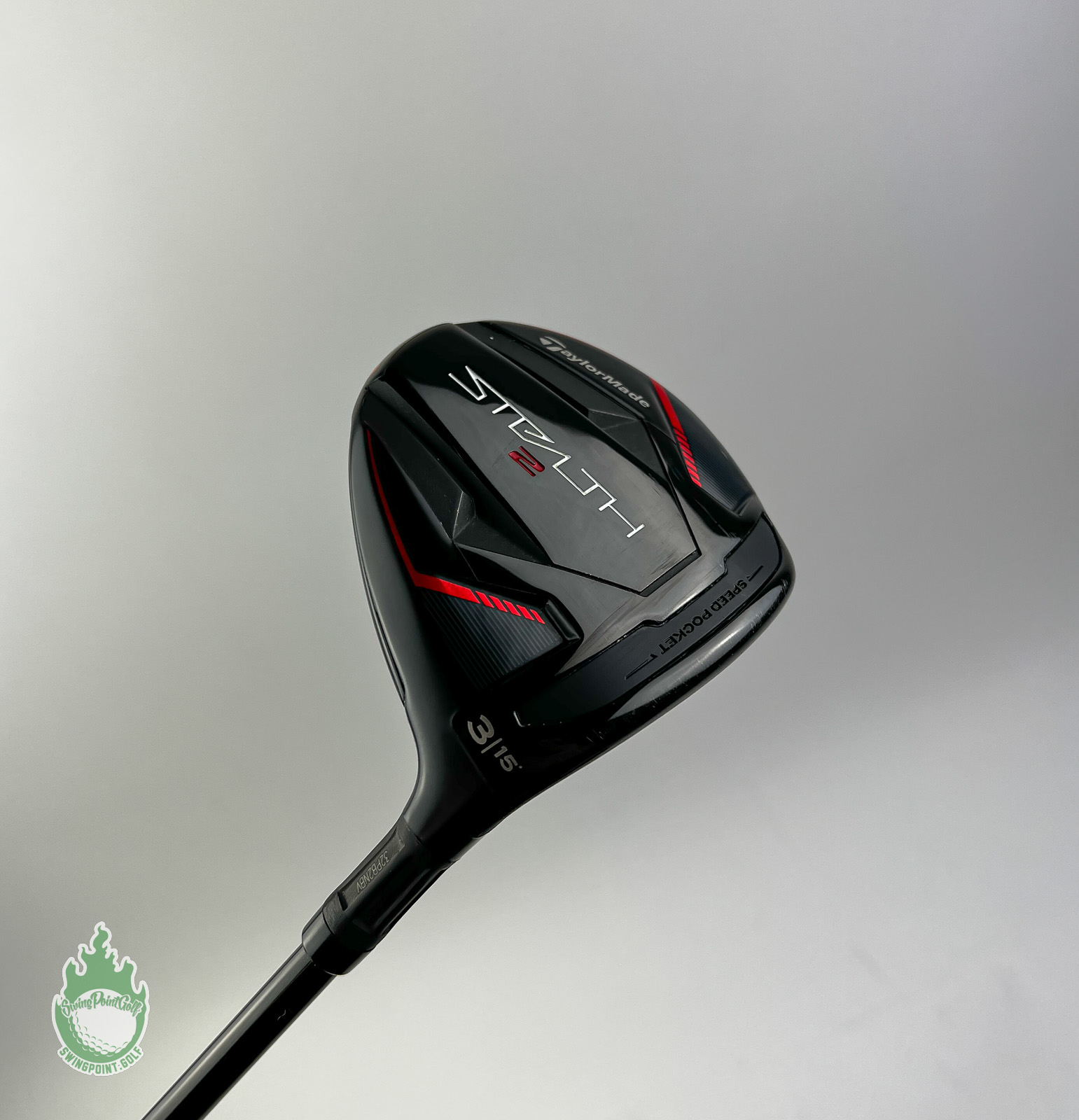 Used RH TaylorMade Stealth 2 3 Wood 15* CQ-7 X-Stiff Flex Graphite