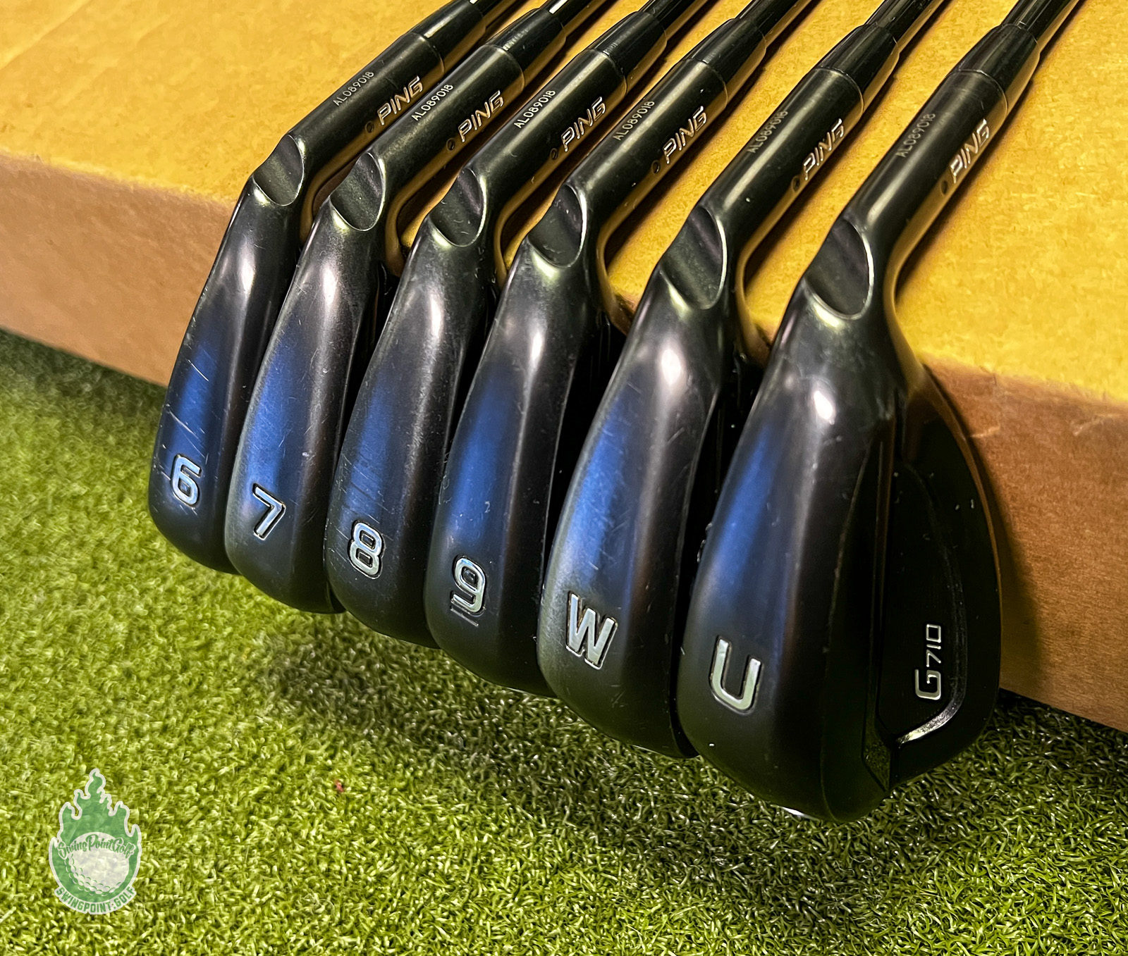 Used RH Ping Black Dot G710 Irons 6-PW/UW Distanza 40g Senior
