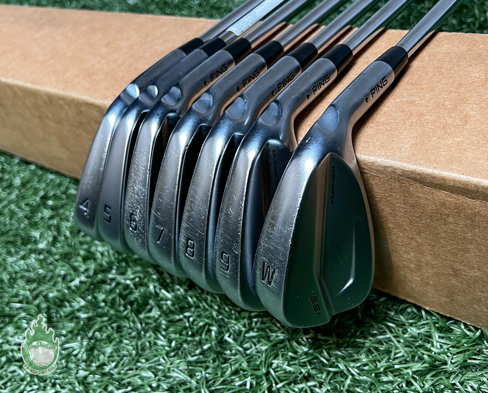 Used RH Ping Black Dot i59 Forged Irons 4-PW DG 120 X100 X