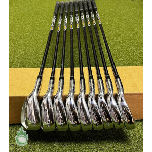 LH TaylorMade r7 CGB MAX Irons 3-PW/SW REAX 90g Regular Black