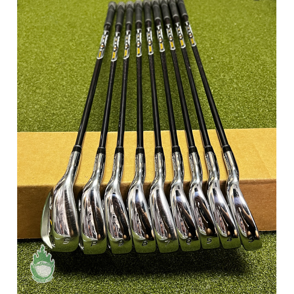 LH TaylorMade r7 CGB MAX Irons 3-PW/SW REAX 90g Regular Black