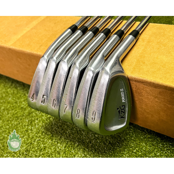 Used Right Handed KZG Forged II Irons 4-9 Stiff Flex Steel Golf Club Set ·  SwingPoint Golf®