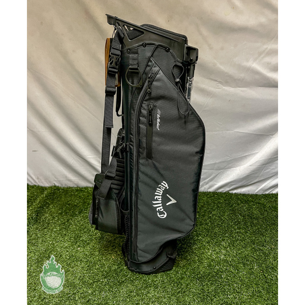 New Callaway Par 3 3-Way Cart Carry Golf Mini Stand Bag - Black