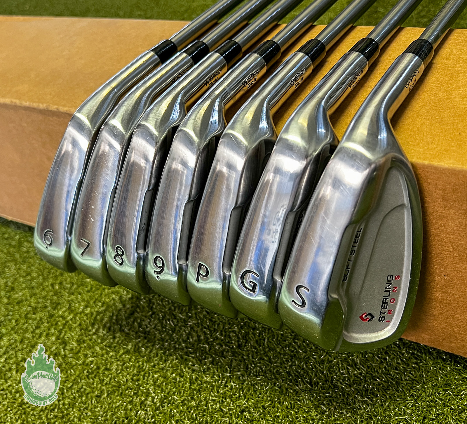 Used Wishon Sterling Irons Soft Steel 6-PW/GW/SW One Length Senior  display picture 1