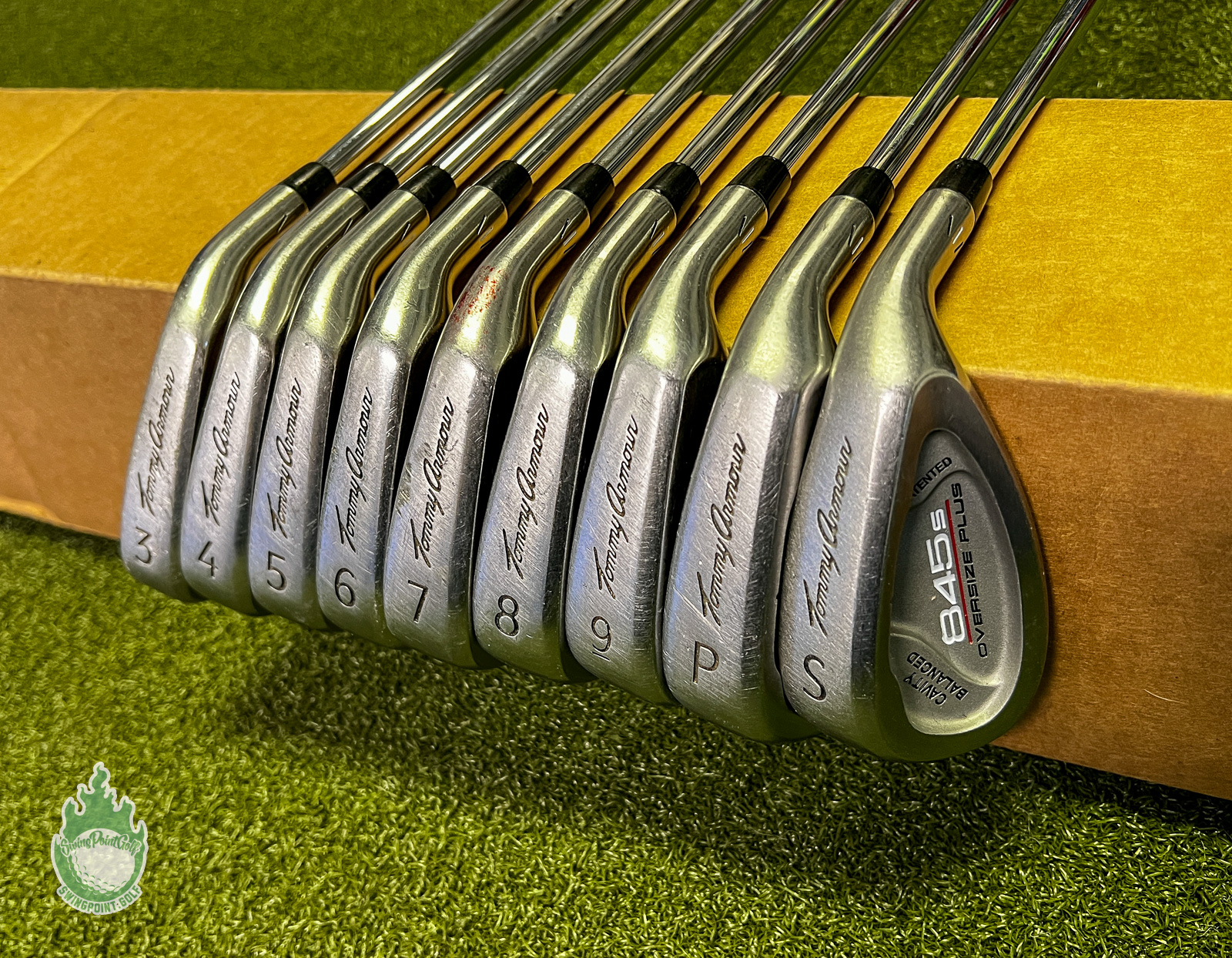 Used RH Tommy Armour 845S Oversize Plus Irons 3-SW Stiff Flex  display picture 1