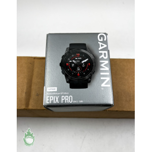 Gently Used Garmin Sapphire EPIX PRO Multisport GPS Watch With Charger & Box