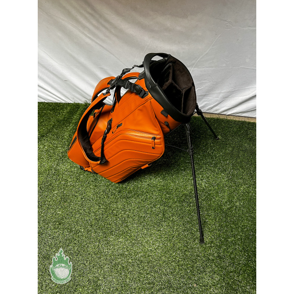 Gently Used G/Fore Golf Transporter III Brown Leather Stand Bag 4