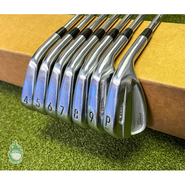 Used RH 2021 Titleist T100 Forged Irons 4-PW X100 X-Stiff Flex 