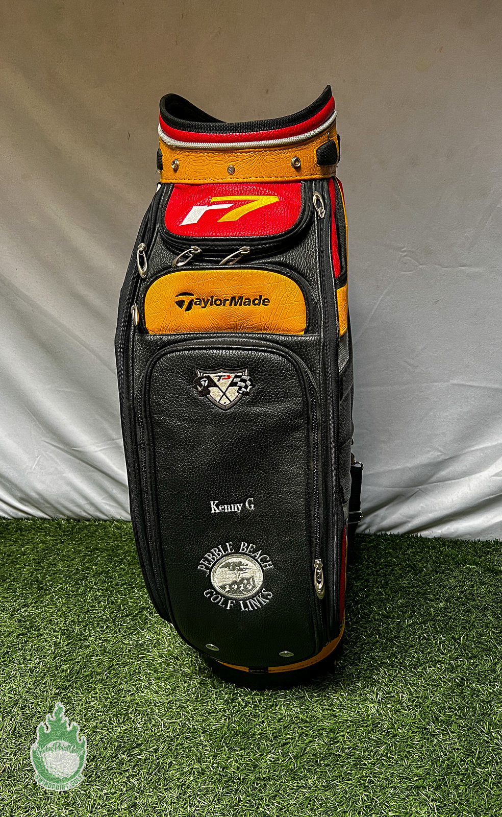 Used TaylorMade R7 TP Tour Golf Staff Bag Embroidered Kenny G