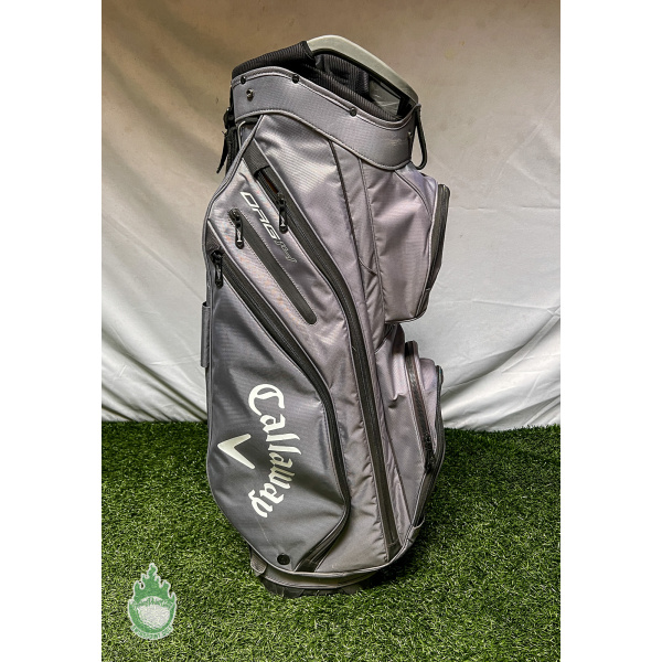 Used Callaway ORG 14 Way Golf Cart Carry Bag Grey Cascata Golf