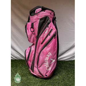 Used Callaway ORG 14 Way Golf Cart Carry Bag Pink Cascata Golf