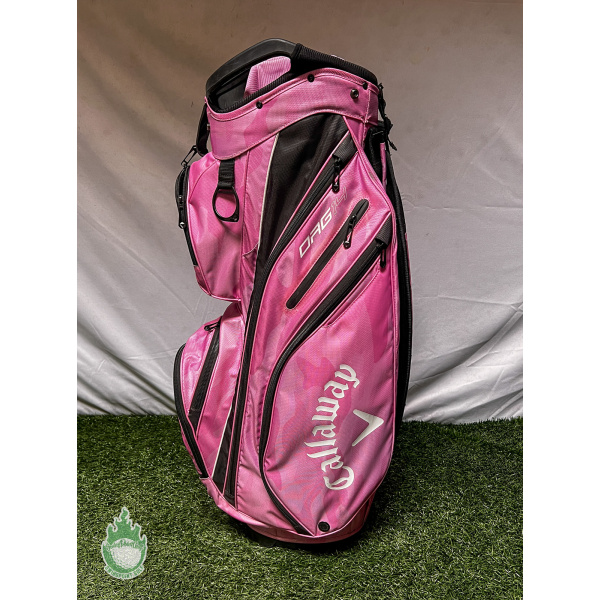 Used Callaway ORG 14 Way Golf Cart Carry Bag Pink Cascata Golf