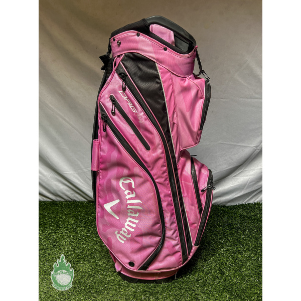Used Callaway ORG 14 Way Golf Cart Carry Bag Pink Cascata Golf