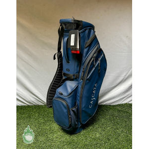 Brand New 2024 Callaway Ogio Shadow Navy Leather Golf Bag 4 Way