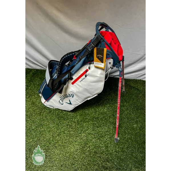 NEW Callaway Fairway C Stand Golf Cart Carry Bag 4-Way Red/White