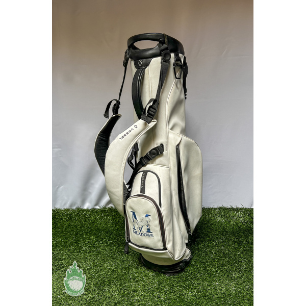 Used White Vessel Golf Cart/Carry/Stand Bag 4-Way