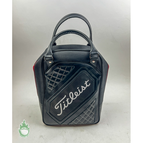 Very Gently Used Titleist Golf Black & Red Ball Shag Bag