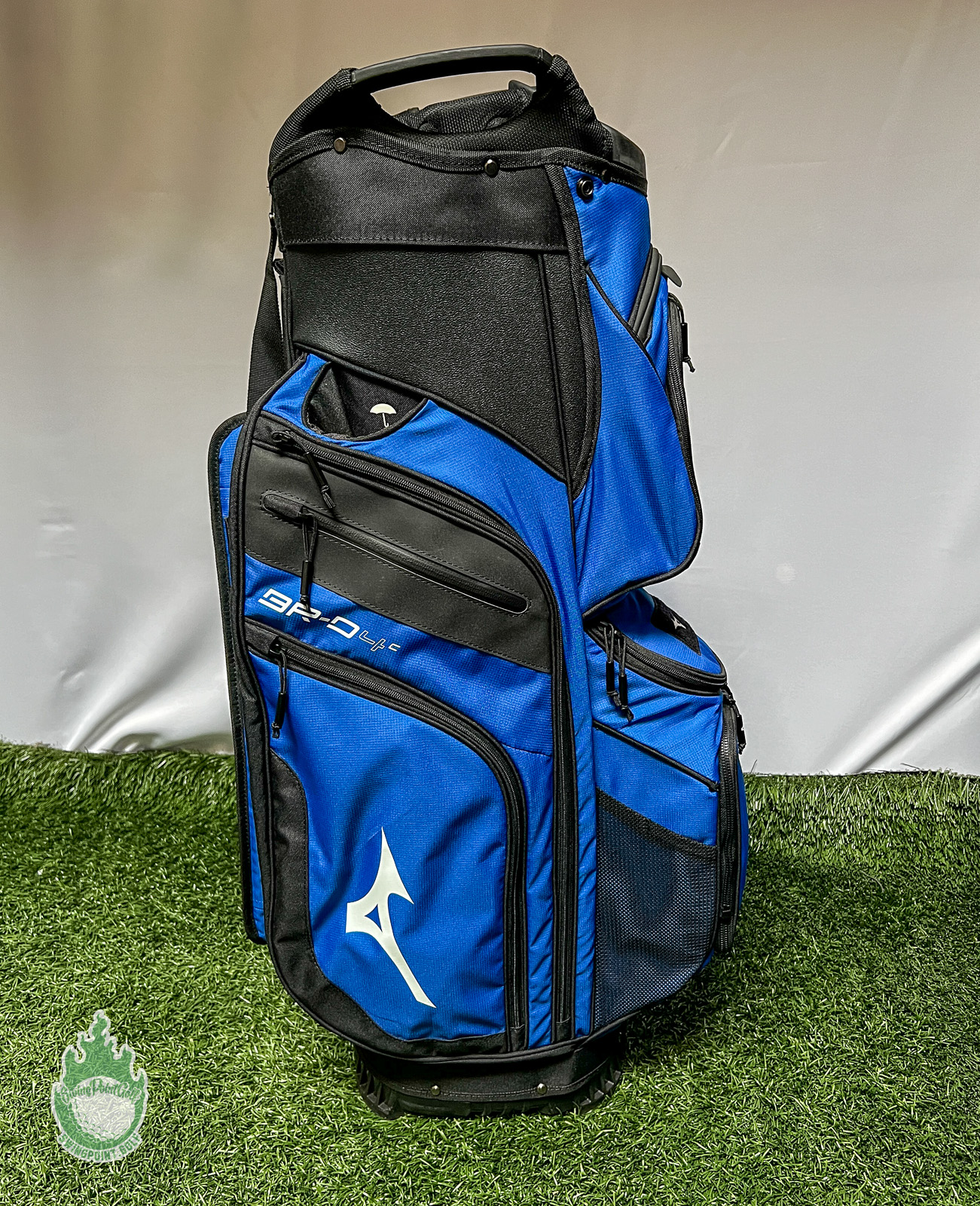 New 2022 Mizuno BR-D4c Cart Bag 14 Way Blue/Black w