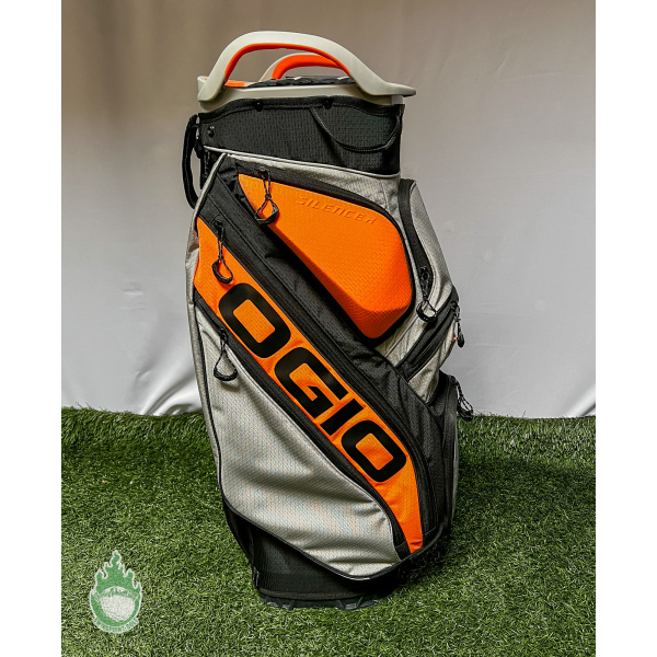 Used Callaway Ogio Silencer Neon Orange/Black/Gray 15-Way Cart Bag