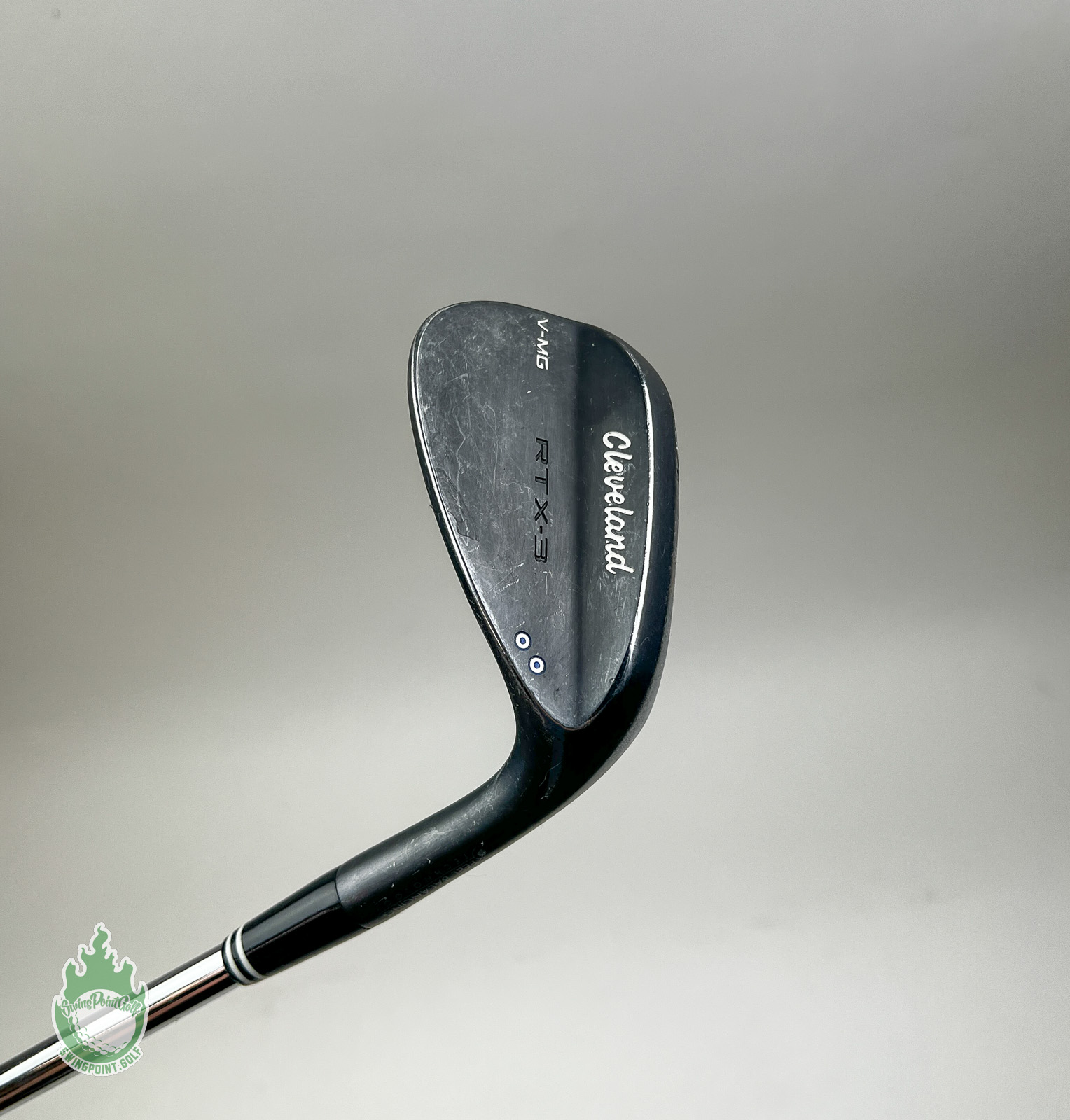 Used RH Cleveland RTX-3 V-MG Black Wedge 58*-09 Wedge Flex Steel  display picture 1
