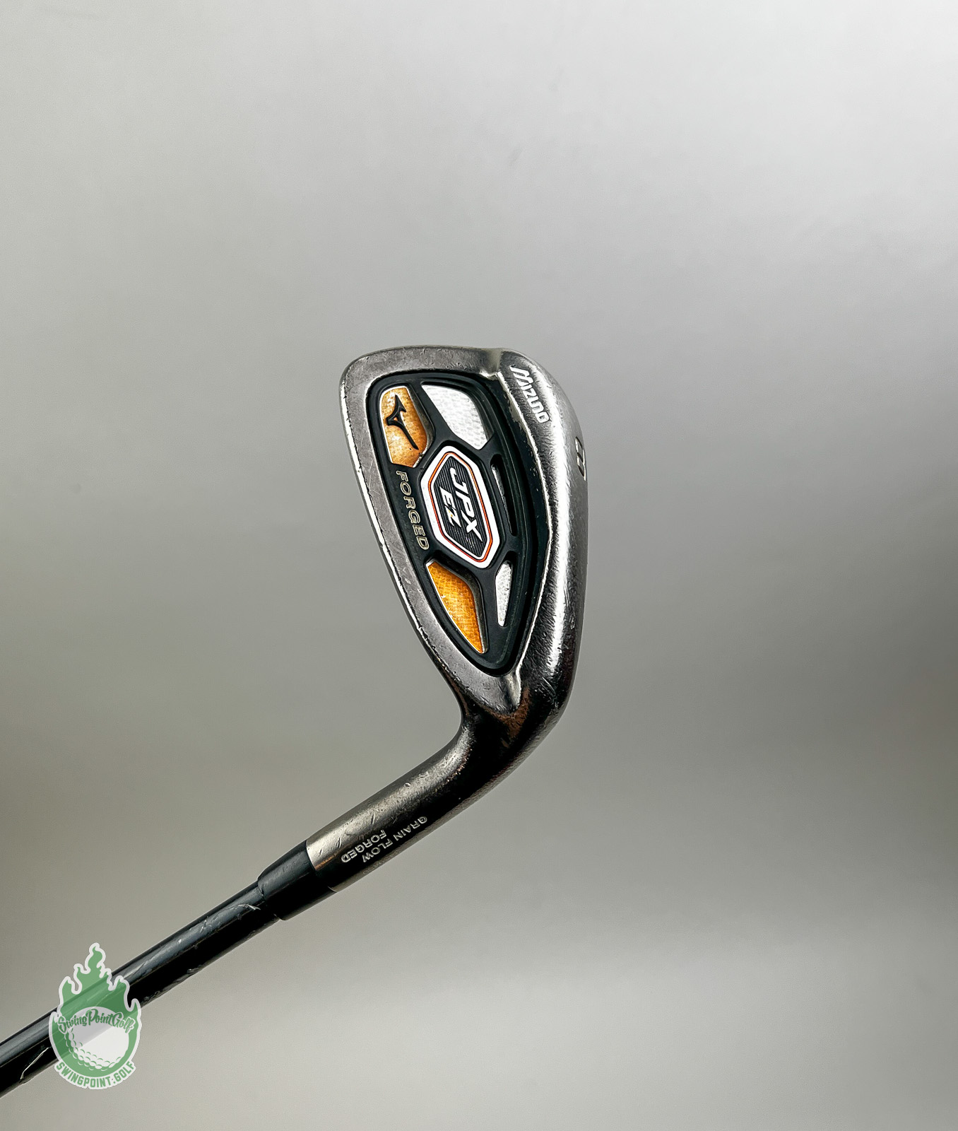 【美品】黒檀ストレート　カーボン芯シャフト　ロゴ無し　ラジアル Used Right Handed Mizuno JPX EZ 8 Iron 55g Ladies Flex Graphite