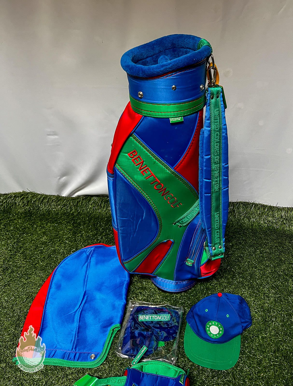 Used Benetton Golf United Colors Of Benetton Bag, Hat, Cover