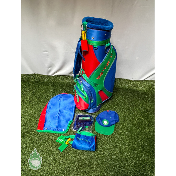 【返品?交換対象商品】 Used Benetton Cover Hat, Bag, Benetton Of Colors United Golf ゴルフバッグ・キャディバッグ