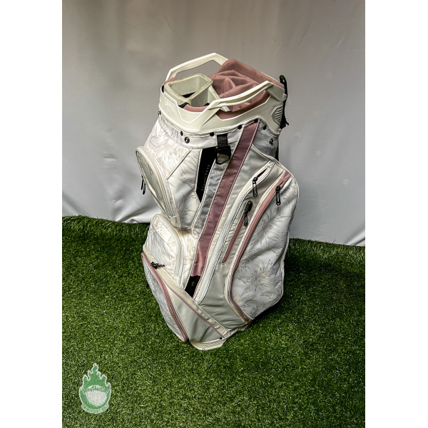 Used Callaway ORG 14 Way Golf Cart Carry Bag Pink Floral Las Vegas