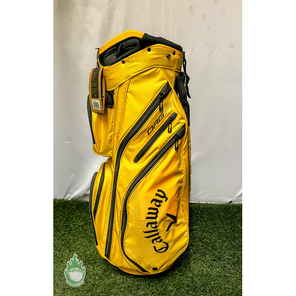 Used Callaway ORG 14 Way Golf Cart Carry Bag Yellow/Black