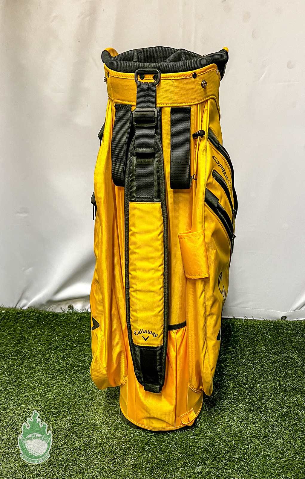 Used Callaway ORG 14 Way Golf Cart Carry Bag Yellow/Black