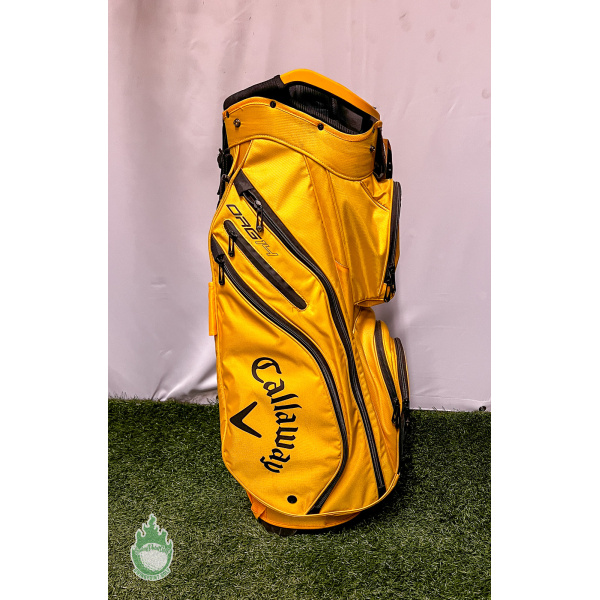 Used Callaway ORG 14 Way Golf Cart Carry Bag Yellow/Black